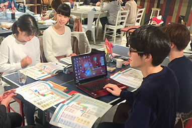 学生との座談会の様子